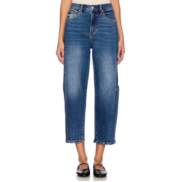 pistola Denim - Pistola Eli High Rise Barrel Leg Jeans Women’s Size 30 Augustus Blue Rigid